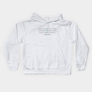 Sometimes you see Back print Kids Hoodie